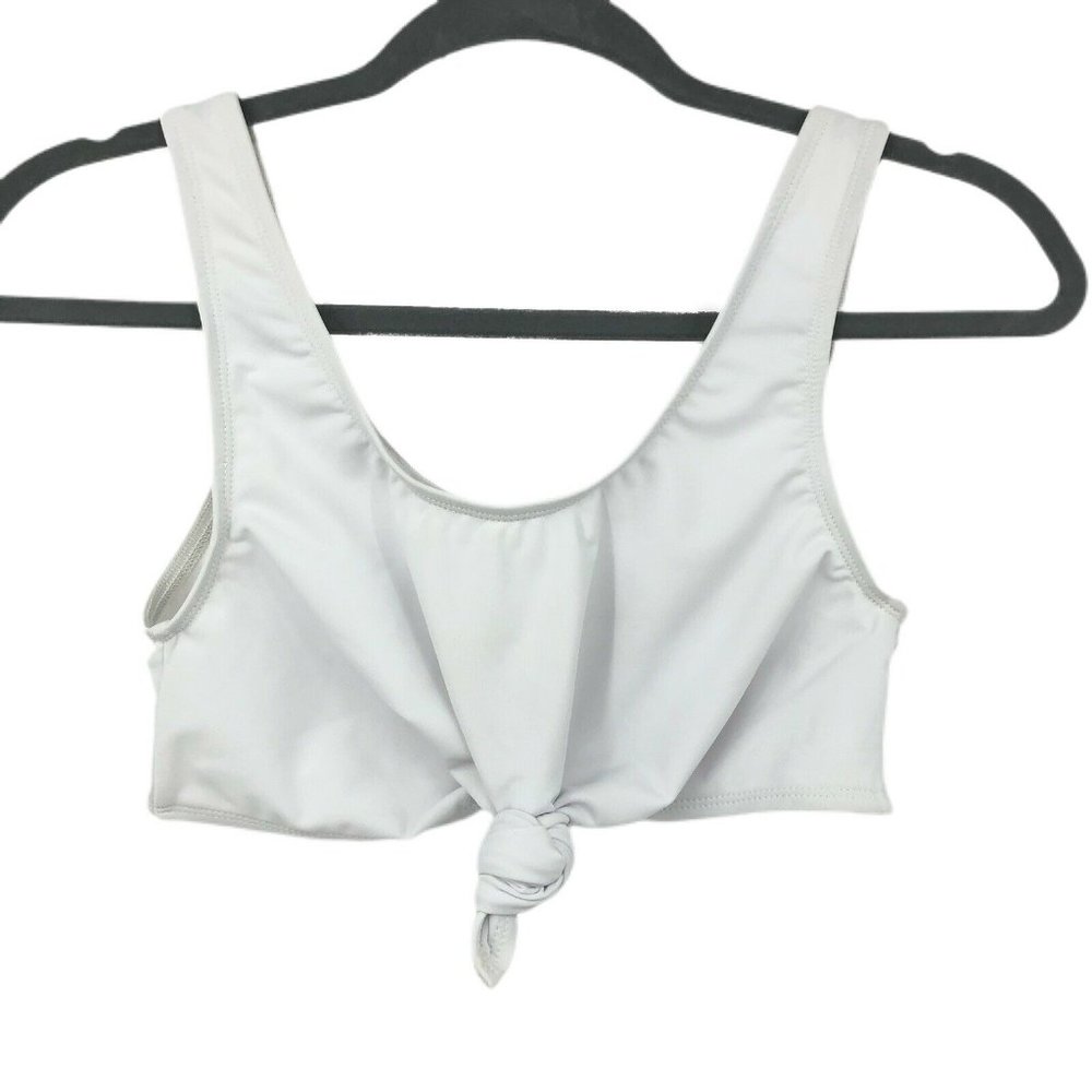 Beth Richards Swim Tank Top Knotted Triangle White